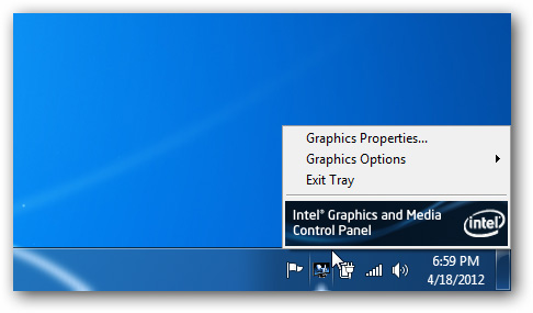 Intel Graphics Tray