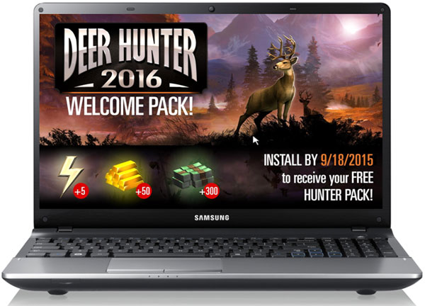 Deer Hunter 2016 на ноутбуке